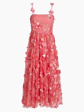 Mestiza New York’s Raelyn Pink Floral Appliqué Dress